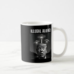 Illegale Außerirdischen. Trump Selfie, Alien und U Kaffeetasse