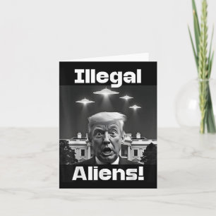 Illegale Außerirdischen. Trump Selfie, Alien und U Karte