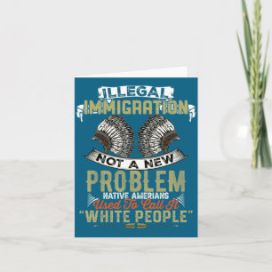 Illegale Einwanderung Kein Problem Native Illustra Karte