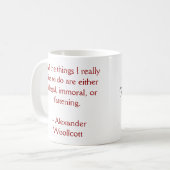 "Illegale, unmoralische und Mast-" Tasse (Vorderseite Links)