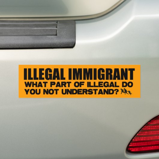 Illegaler Immigrant Autoaufkleber (Auf Auto)