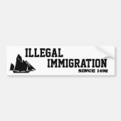Illegaler Immigration-Aufkleber Autoaufkleber (Vorne)