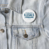 Illegals für Obama Button (Beispiel)