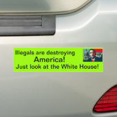 Illegals zerstören Amerika! Autoaufkleber (Auf Auto)