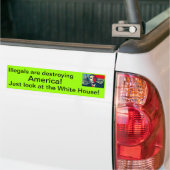 Illegals zerstören Amerika! Autoaufkleber (Auf Lkw)