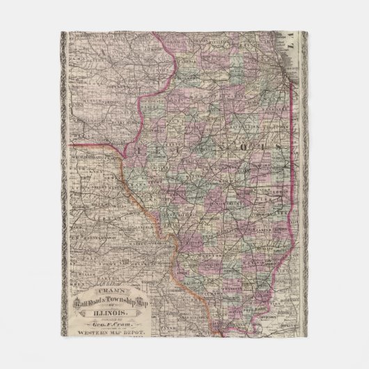 Illinois 10 fleecedecke (Vorderseite)