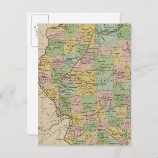 Illinois 11 postkarte (Vorne/Hinten)