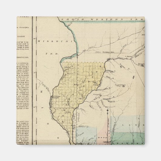 Illinois 1822 magnet (Vorne)