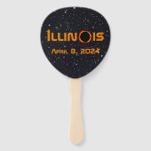 Illinois 2024 Gesamtsolares Eclipse Fächer (Vorderseite)