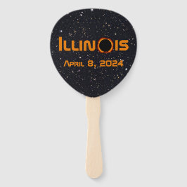 Illinois 2024 Gesamtsolares Eclipse Fächer
