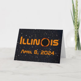 Illinois 2024 Gesamtsolares Eclipse Karte