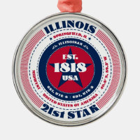Illinois 21. Staat Weihnachtsschmuck