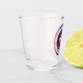 Illinois 21st Star Patriotic Shot Glas (Links)