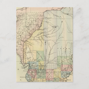 Illinois 4 postkarte