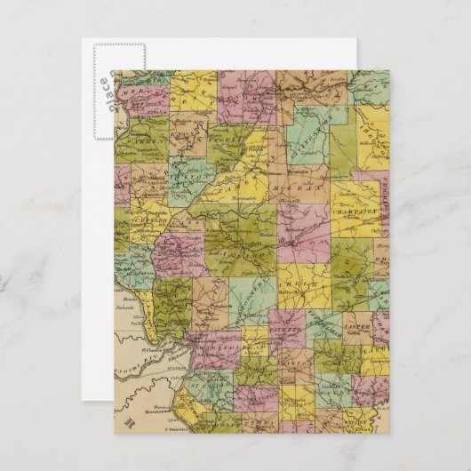 Illinois 5 postkarte (Vorne/Hinten)