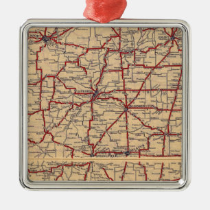 Illinois 8 silbernes ornament