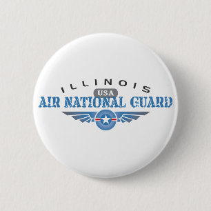 Illinois Air National Guard - USA Button