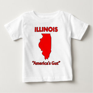 Illinois - Amerikas Bauch Baby T-shirt