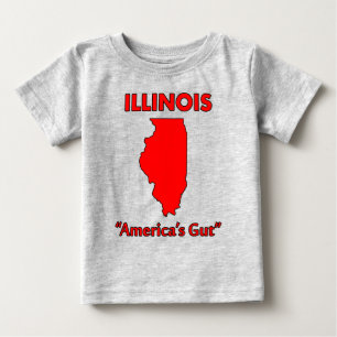 Illinois - Amerikas Bauch Baby T-shirt