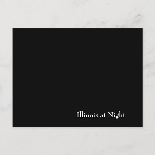 Illinois at Night Postkarte (Vorderseite)