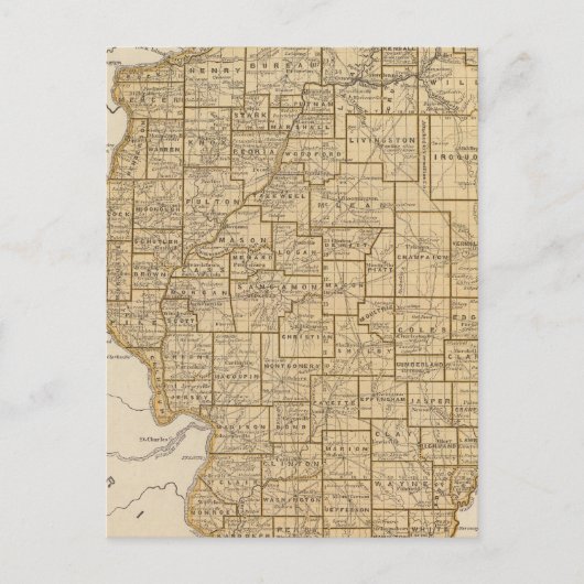 Illinois Atlas Karte (Vorderseite)