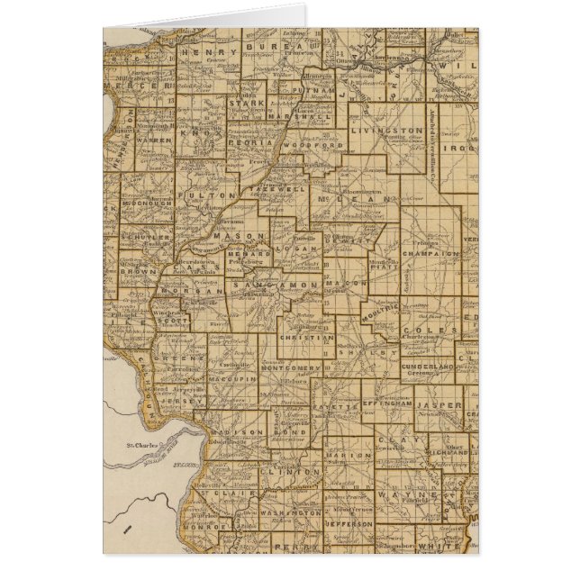 Illinois Atlas Karte (Vorne)