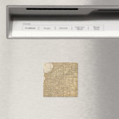 Illinois Atlas Karte Magnet (In Situ (Geschirrspüler))