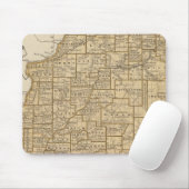 Illinois Atlas Karte Mousepad (Mit Mouse)
