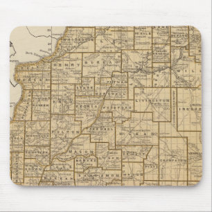 Illinois Atlas Karte Mousepad