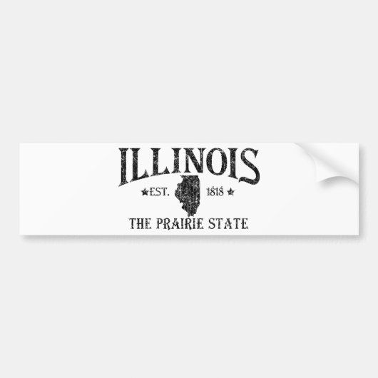 Illinois Autoaufkleber (Vorne)