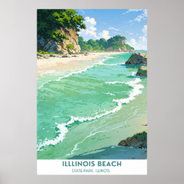 Illinois Beach Staat Park, Illinois Poster