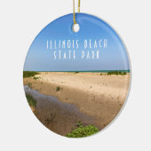 Illinois Beach Staat Park Keramik Ornament (Links)