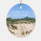 Illinois Beach Staat Park Keramik Ornament (Links)