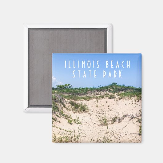 Illinois Beach Staat Park Magnet (Vorderseite/Rückseite)