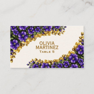 Illinois Blue Violet Hochzeitsplatzkarte Platzkarte