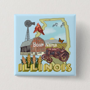 Illinois Button