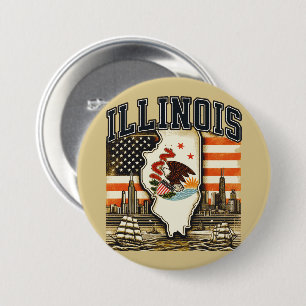 Illinois Button