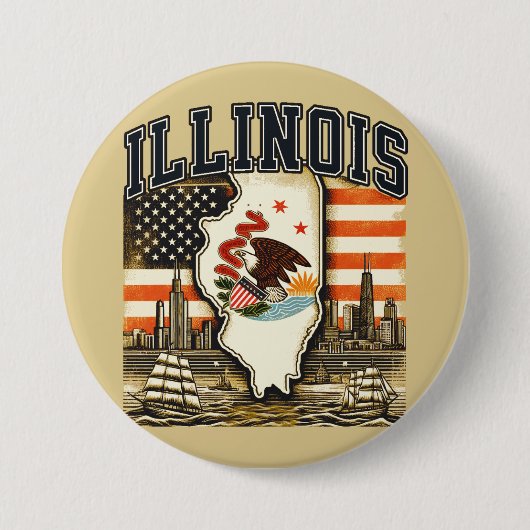 Illinois Button (Vorderseite)