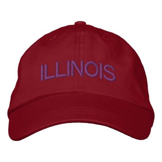 Illinois Cap Bestickte Kappe (Vorderseite)