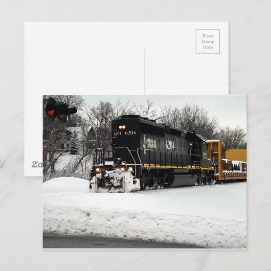 Illinois Central 6204 Postkarte (Vorne/Hinten)