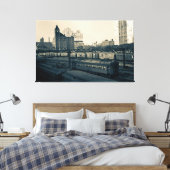 Illinois Central Railroad Buildings Train Chicago Leinwanddruck (Insitu (Schlafzimmer))