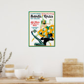 Illinois Central Railroad Mardi Gras Plakat (Küche)