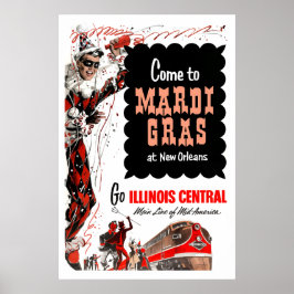 Illinois Central Railroad, Mardi Gras Plakat