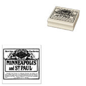 Illinois Central Railroad Minneapolis und St. Paul Gummistempel (Stempel)