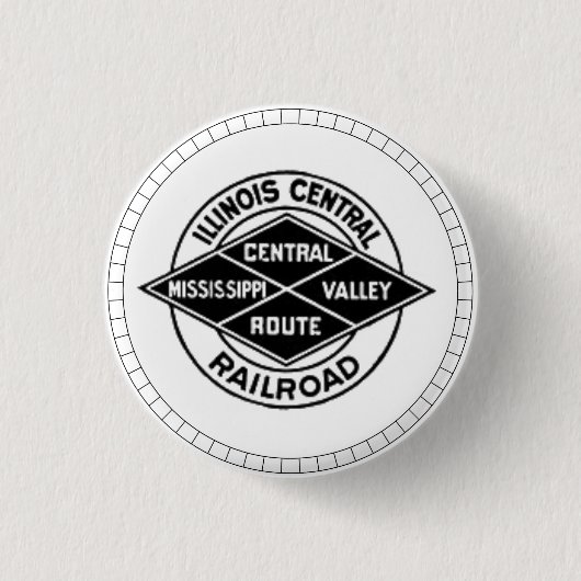 Illinois Central Railroad Vintage-Logo-Button Button (Vorderseite)
