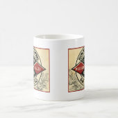 Illinois Central Railway Vintage Logo-Tasse Kaffeetasse (Mittel)