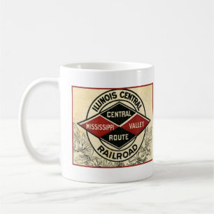 Illinois Central Railway Vintage Logo-Tasse Kaffeetasse