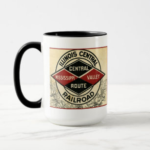 Illinois Central Railway Vintage Logo-Tasse Tasse
