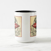 Illinois Central Railway Vintage Logo-Tasse Tasse (Zentrum)