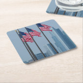 Illinois, Chicago. Marine-Pier, US kennzeichnet Rechteckiger Pappuntersetzer (angewinkelt)